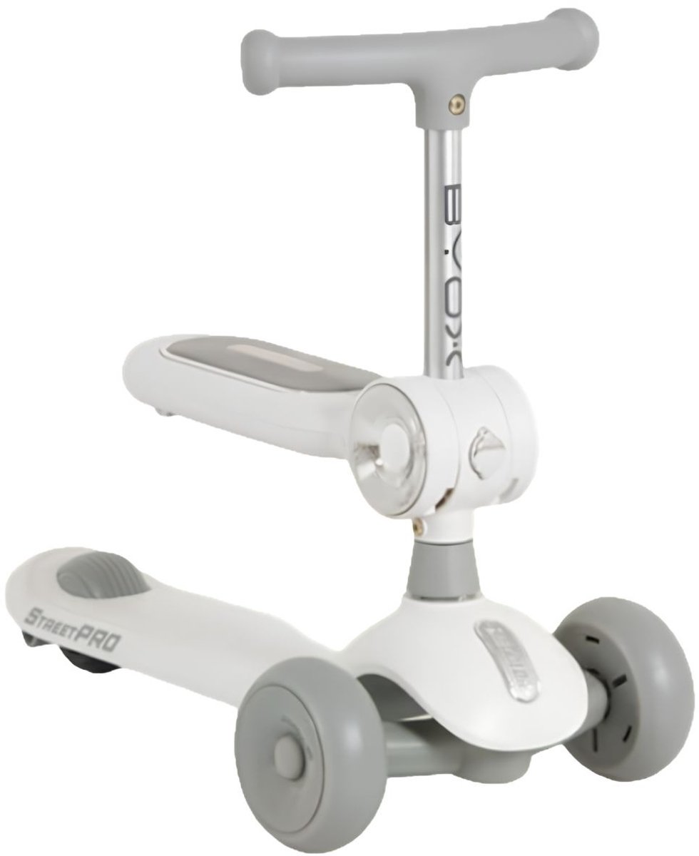 Byox StreetPro Grey 2-in-1 Kinderstep met Licht en Geluid (3801005300273)