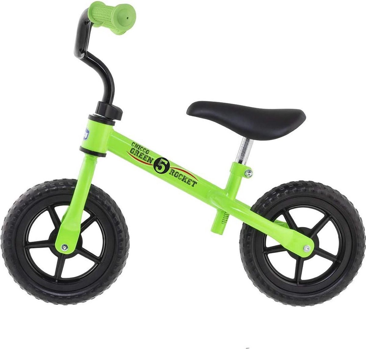 Chicco Green Rocket Loopfiets - Balance Bike Zonder Pedalen - Verstelbaar Zadel & Stuur - Groen (2-5 Jaar) (8058664130658)