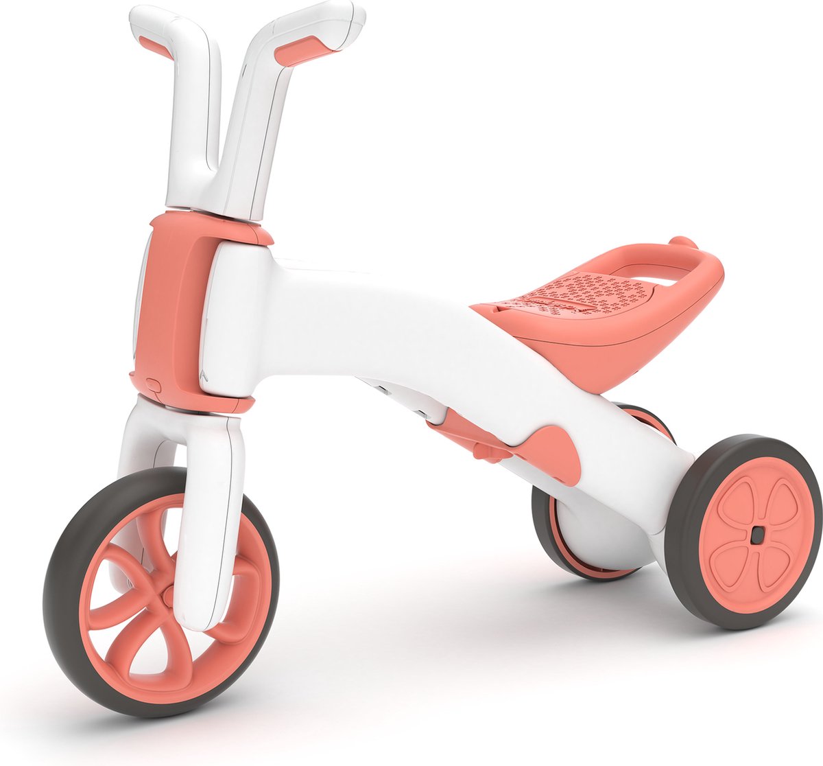 Chillafish Loopfiets 1 jaar voor meisjes - Roze - Driewieler loopfiets verstelbaar naar 2 wieler - Lichtgewicht met verstelbare zitting - Stille anti slip banden voor binnen en buiten - Model Bunzi (5425029653153)