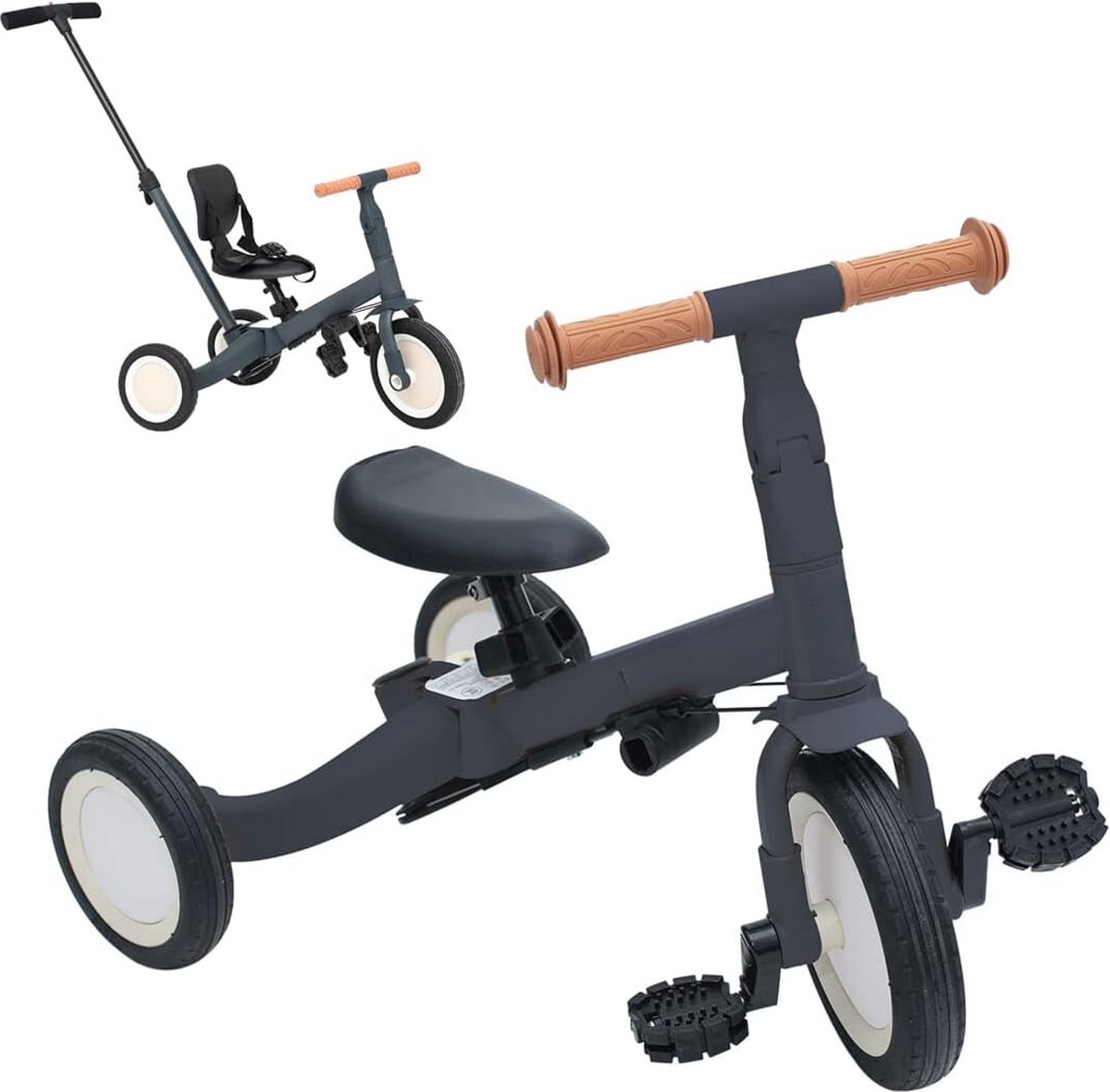 Driewieler - Met duwstang - Fiets - Voor jongens en meisjes - Vanaf 18 maanden - Must have voor uw kinderen! (9503452824282)