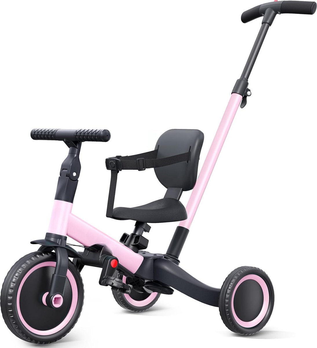 Driewieler - Met duwstang - Fiets - Voor jongens en meisjes - Verstelbaar voor elke leeftijd - Must have voor uw kinderen! (9504363476539)