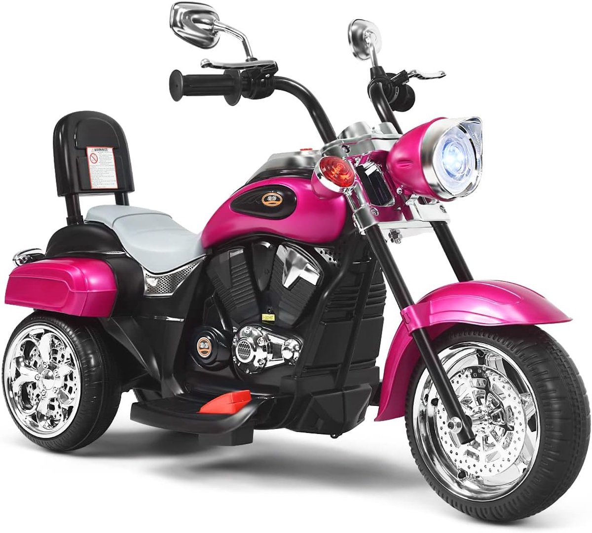 Elektrische motorfiets kinderen - Kindermotor driewieler - Buiten spelen - Voor en achteruit rijden (9101025281809)