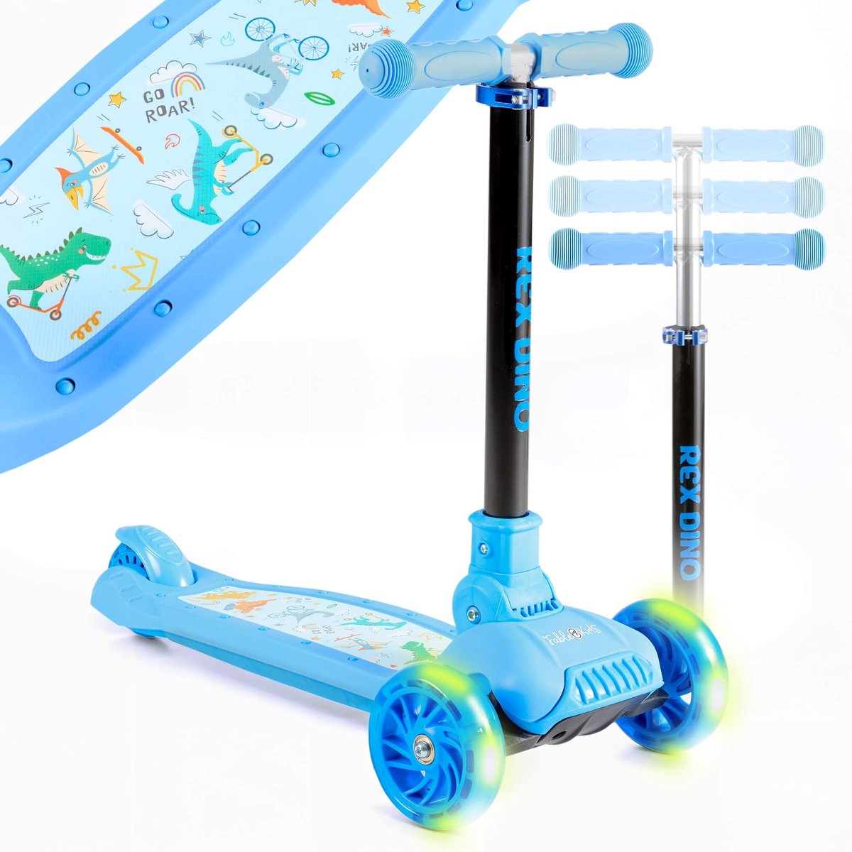 FableKids Kinderstep hoogte verstelbaar voor peuters 3 jaar Jongens/Meisjes belastbaar 50 kg (4252023129961)