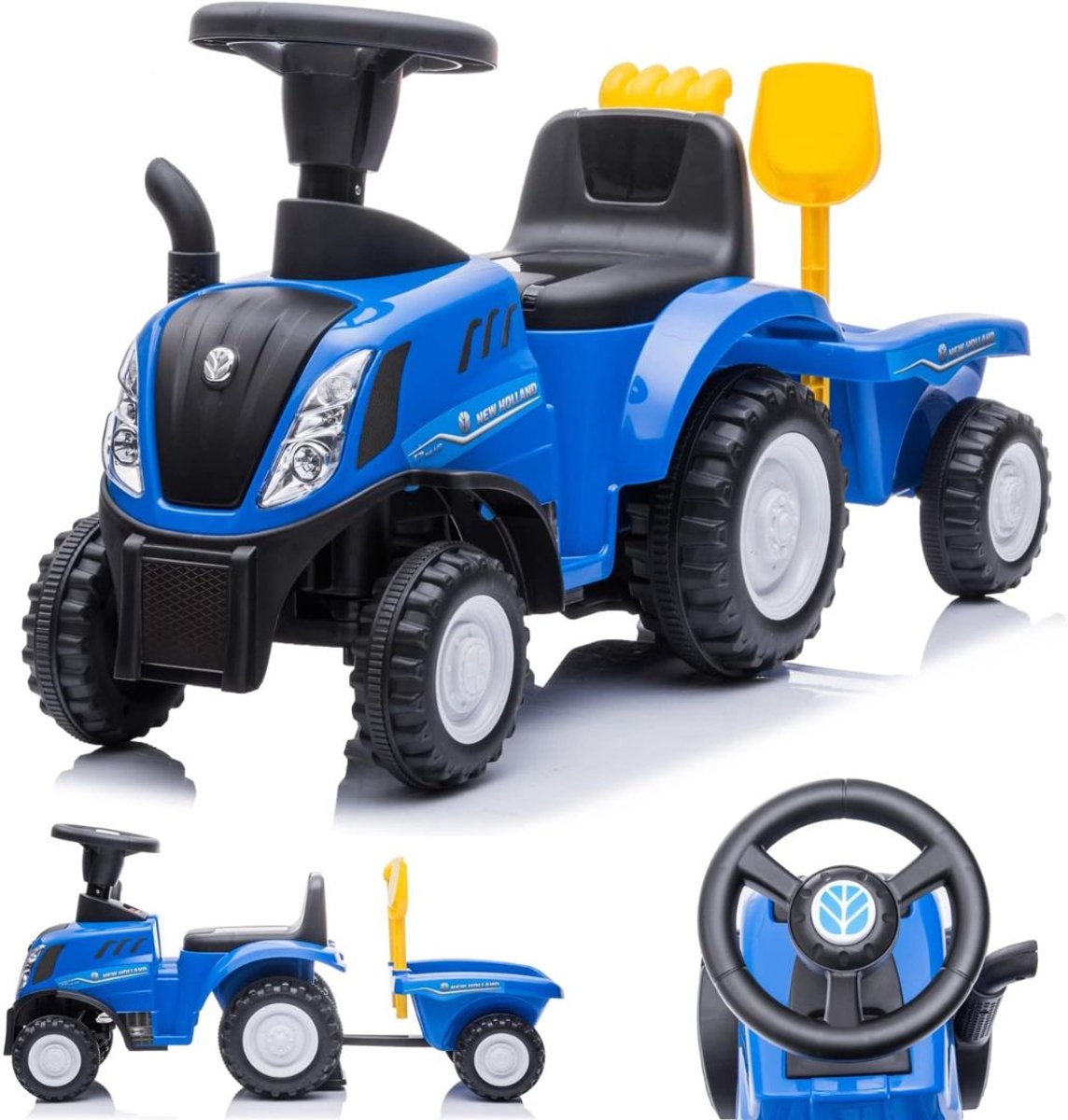 JCP® Loopauto - Speelgoed 1 Jaar - Buitenspeelgoed Peuter - Blauw - 56cm x 29cm x 43cm (6156319298288)