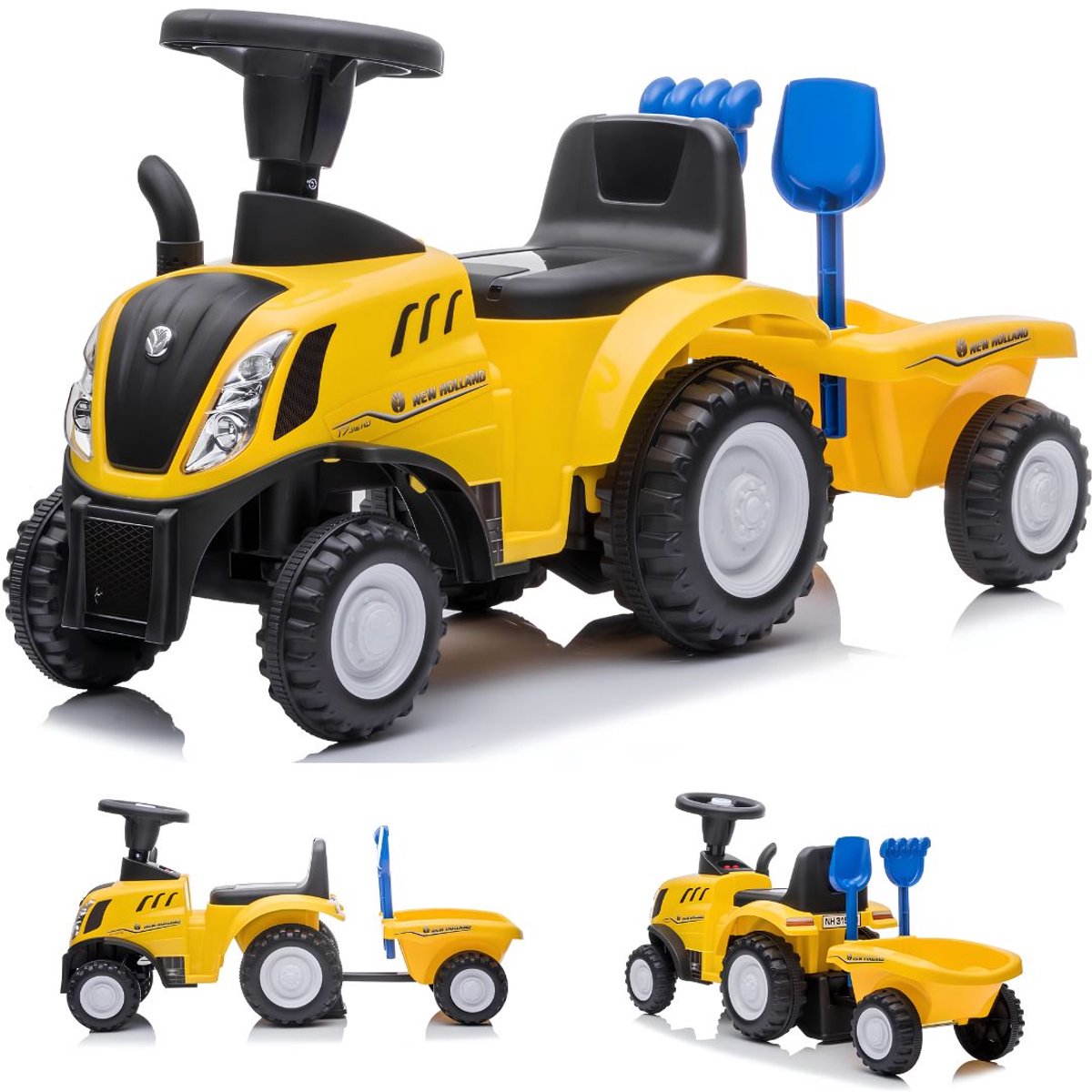 JCP® Loopauto - Speelgoed 1 Jaar - Buitenspeelgoed Peuter - Geel - 86cm x 29cm x 42cm (6156319299292)