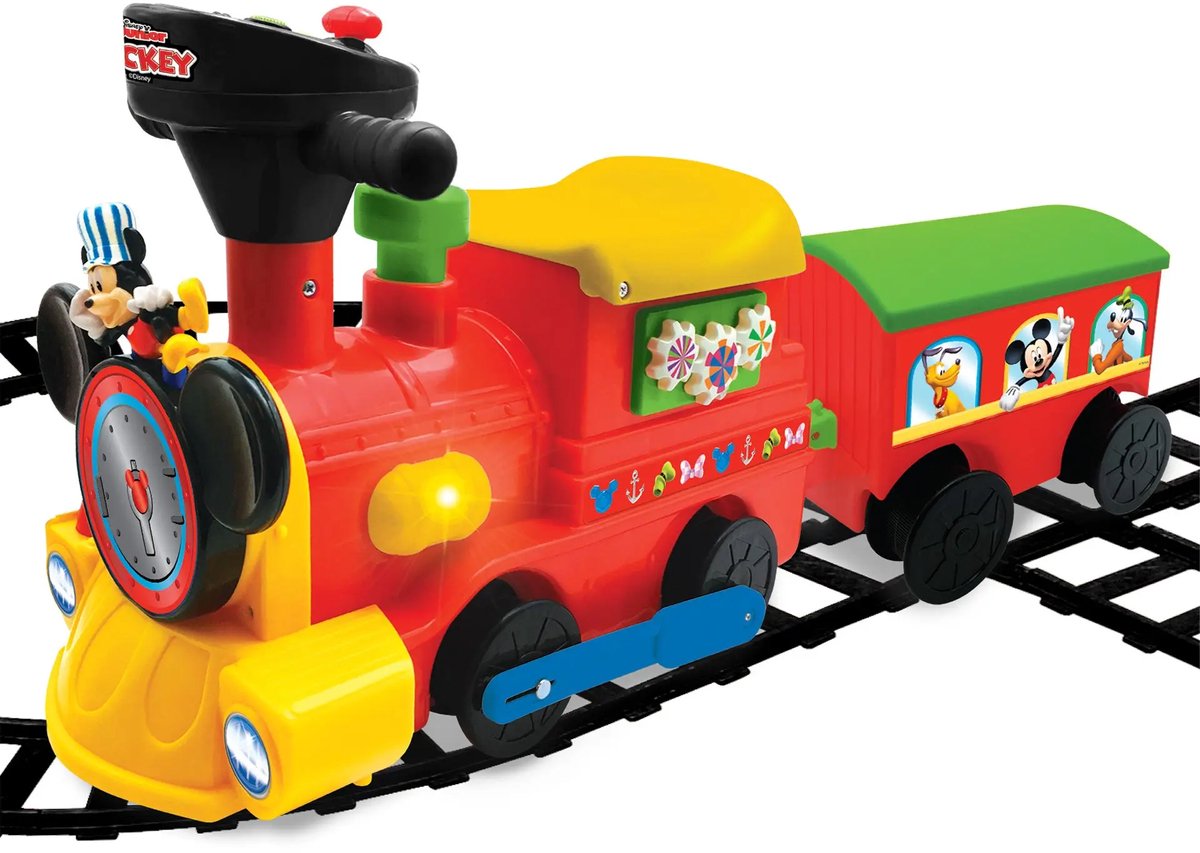KIDDIELAND Mickey Trein op batterijen met rails (0661148540805)