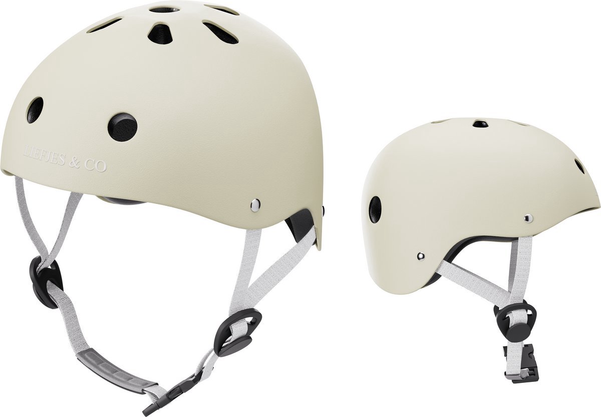 Liefjes & Co Loopfiets / Driewieler Vanaf 1 Jaar Met Helm Vanille Beige (8720364903312)
