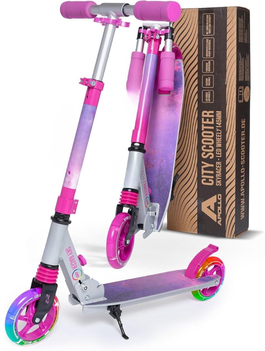 Lìon® Elektrische Step - In hoogte Verstelbaar - Elektrische Steps voor Jongens - Sterrenlicht - 71cm x 24cm x 14cm (6156447466436)