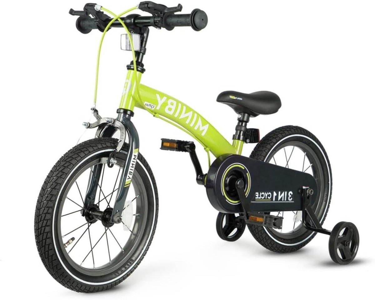 Loopfiets - Kinderfiets Balansfiets - Leren Fietsen - Lichtgewicht Frame - 14 inch - Groen (9101209284176)