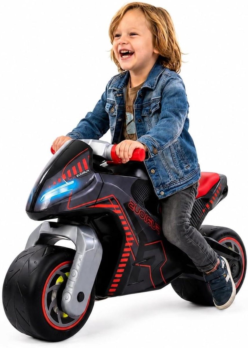 Loopfiets - Kinderfiets - Buiten spelen - Opvallend racedesign - 75 cm - Rood (9101273935677)