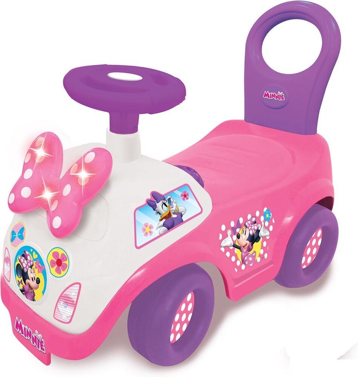 Minnie Mouse loop- en duwwagen met licht en geluid - Loopauto (0661148508232)