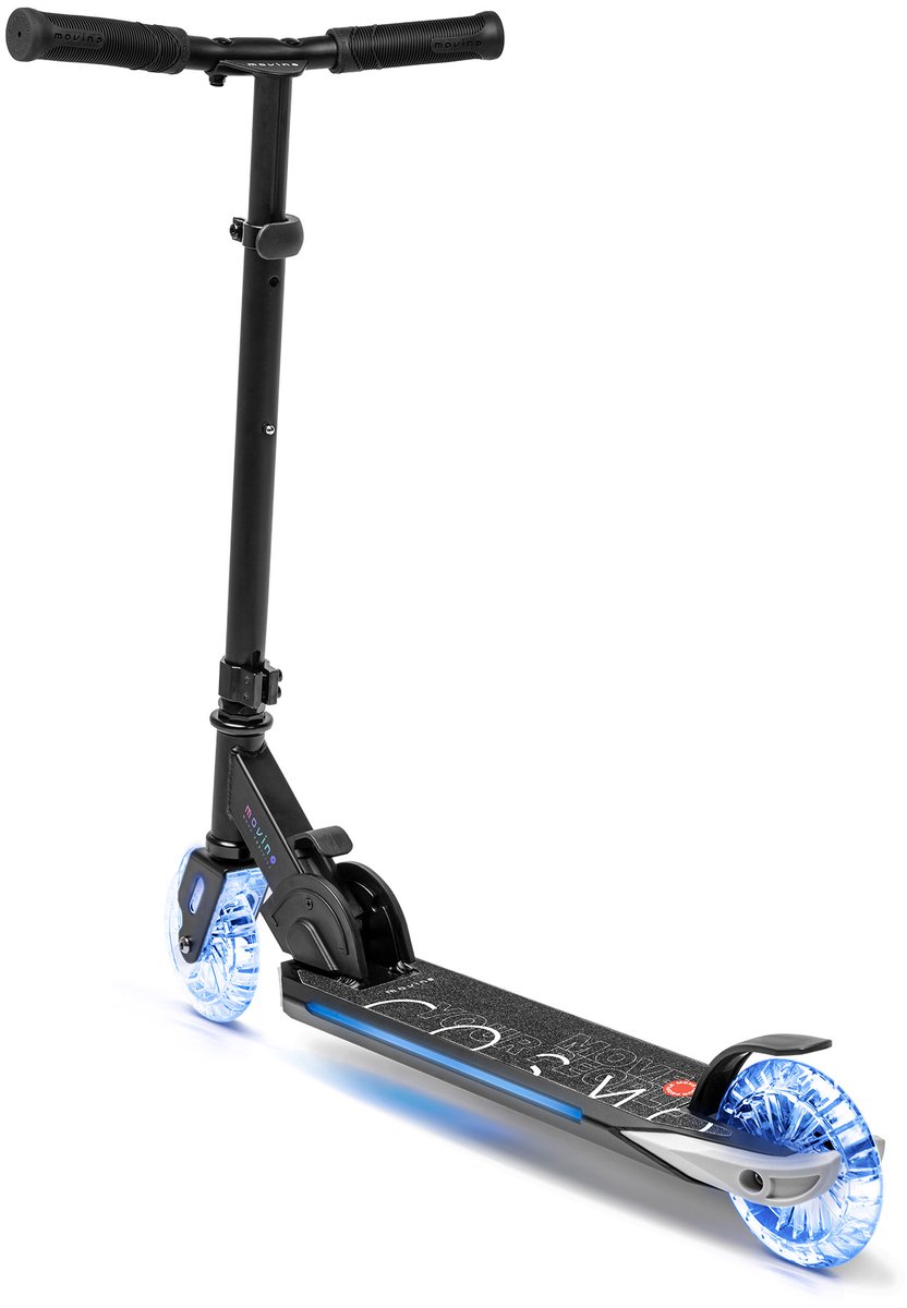 Movino Cosmo2 - Step - voor Jongens en Meisjes - Draagkracht tot 100 kg - Kinderstepjes - Lagers ABEC-7 - Verlichte wielen en platform - Aluminium - Verstelbaar stuur (5907747659957)