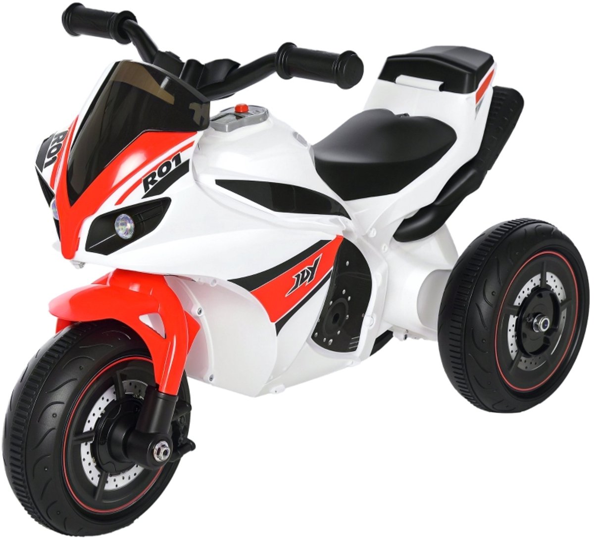 Peuter Motorfiets, Loopfiets met Muziek en Licht, Veilige Wielbasis, Opbergvak, Geschikt voor 1,5-3 Jaar, Draagvermogen 20 kg (4853222322568)