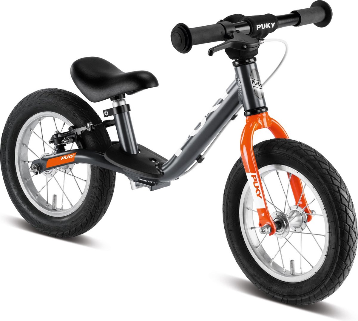 Puky Loopfiets in Aluminium in Grijs en oranje (4015731040917)