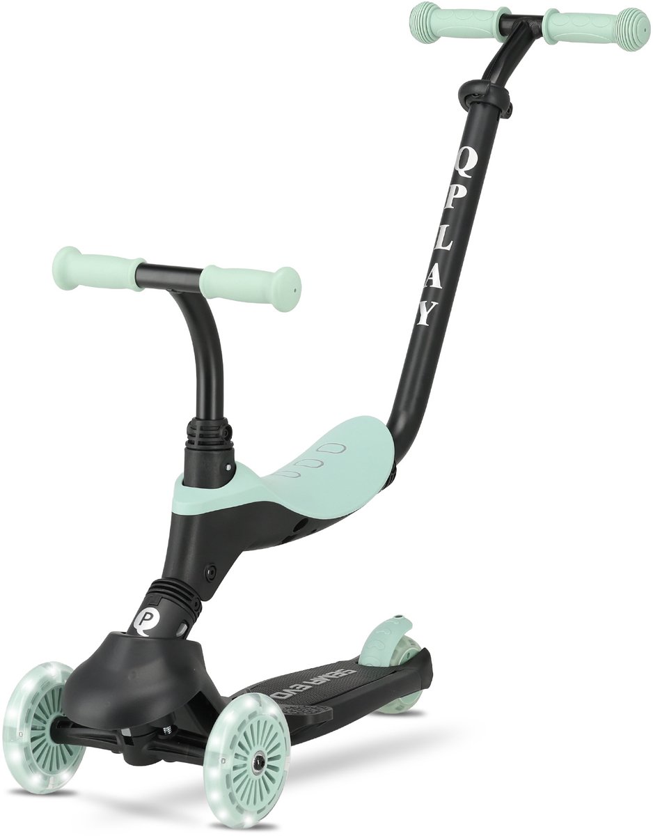 Qplay Sema Evo Kinderstep - 6-in-1 step - LED wielen - Groen (5061047482032)