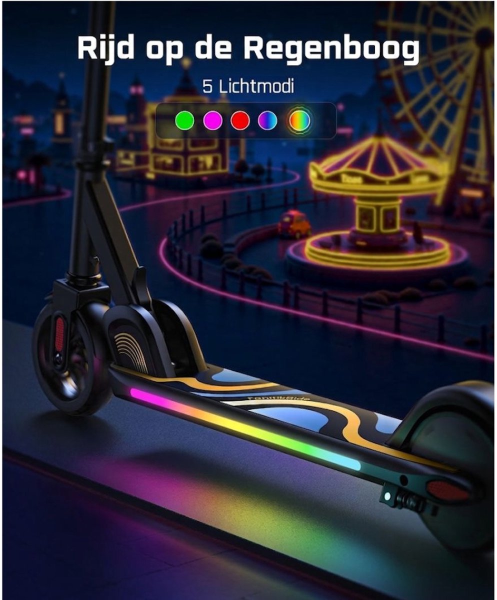 SP® Elektrische Step - Elektrische Steps voor Kinderen - In hoogte Verstelbaar - Zwart - 75cm x 25cm x 14cm (6156320960914)