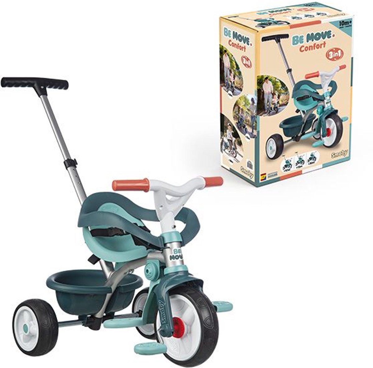 Smoby - Be Move Comfort - Tricycle Blue - Driewieler - Vanaf 10m. (3032167404213)