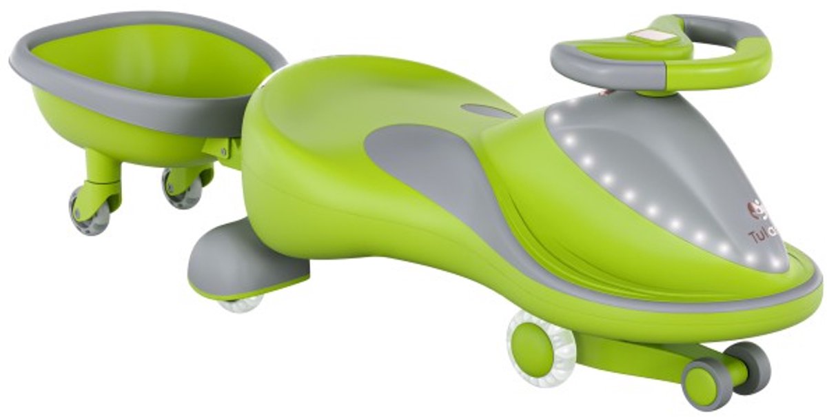 Tulano-Wiggle car-Focus 55-Loopauto-Gravitatie/zwaartekrachtrijder-tot 100 kg-Groen (5903796019735)